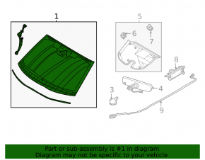 Ford Mustang Mach-E 21-23 windshield for panoramic roof, heated