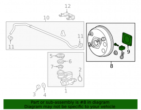 Vacuum booster Honda HR-V 16-22