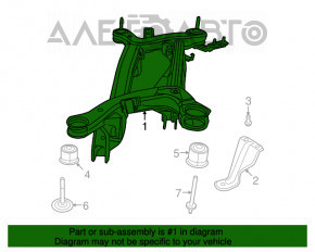 Rear subframe Dodge Journey 11- FWD