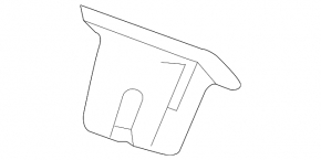 Cadillac CT4 20-26 trunk door lock trim