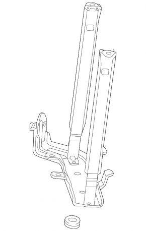 Side radiator bracket lower left Chevrolet Camaro 16-23 6.2 metal