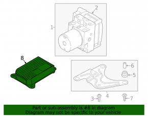 Module srs airbag computer airbags BMW 5 F10 12-13 without cruise