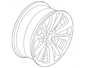 Wheel disk R17 236 style BMW 5 F10 09-16 8x17 silver