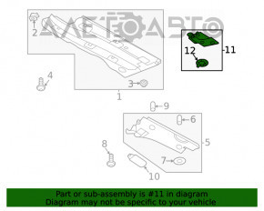 Rear bumper protection left VW Atlas 18-
