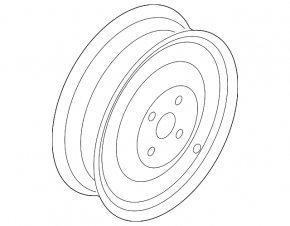 Spare tire space saver Nissan Pathfinder 13-16 R18 165/90, rusty disk