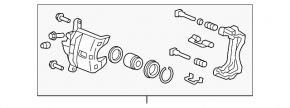 Front right caliper Honda Accord 13-17