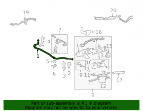 Front stabilizer bar for Lexus GX 04-09