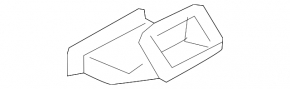 Air duct center console Audi A6 C7 12-18 rear