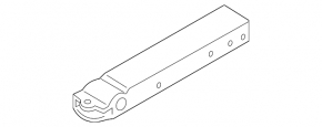 Left front bumper lower reinforcement fang for BMW X1 F48 16-22 2018-23. 2020-22. Bumper support
