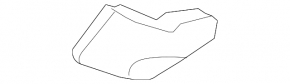 Front bumper mount, left fender, Lexus GS300 GS350 GS430 GS450h 06-11