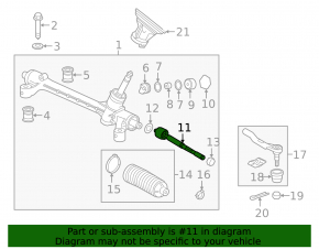 Steering rod left Honda HR-V 16-22 CTR