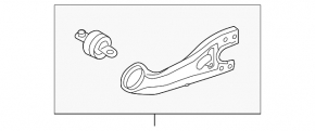 Rear left longitudinal control arm Kia Optima 11-15
