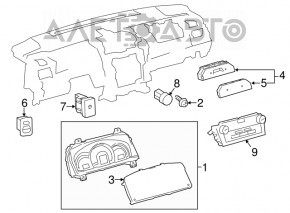 Climate control Toyota Camry v50 12-14 usa auto