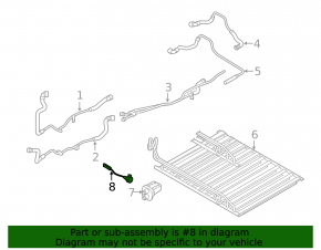BMW X5 F15 16-18 Plug-in Battery Cooling System Flange