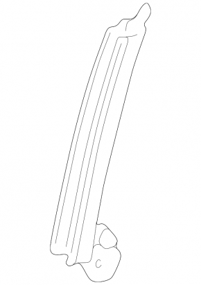 Front right door glass guide for Lexus IS200 IS300 99-05