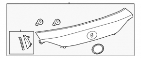 Lexus CT200h 11-15 Trunk Door Trim