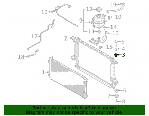 Radiator bracket upper left Audi Q7 16-