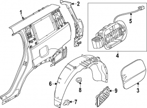 Hyundai Santa Fe 24-26 Fuel Filler Door Lock