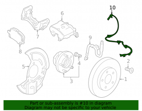 Front right ABS sensor for Chevrolet Malibu 16-25