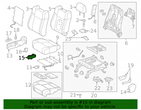 Toyota Avalon 13-18 Passenger Seat Control