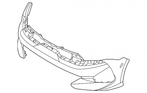 Kia K5 21-24 GT Line bare front bumper, without camera