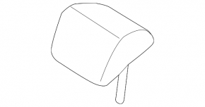 Headrest rear center Hyundai Sonata 11-15 leather beige, dented