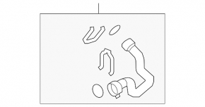 Upper cooling pipe Audi A4 B8 08-16 2.0T
