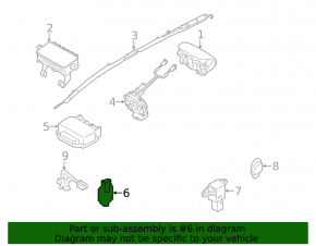 Front right airbag sensor for Kia Optima 11-16