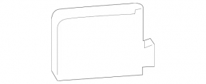 Blind Spot Sensor (BSM), rear left, Mercedes GLS-class X166 13-19