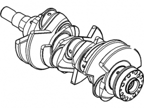 Crankshaft Ford Explorer 16-16 3.5 T35PDED K:67.49 W:55.98