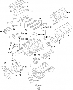 Crankshaft Ford Explorer 16-16 3.5 T35PDED K:67.49 W:55.98
