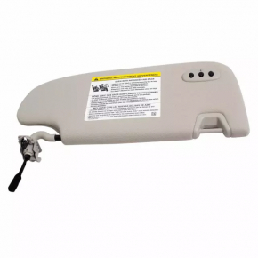 Left visor Ford Fusion mk5 13-16 gray, with control, without hook