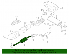 Ford Focus mk3 15-18 1.0T Resonator