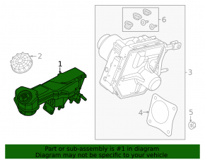 Ford Escape MK4 20-25 Hybrid Master Cylinder Reservoir, Plug-In