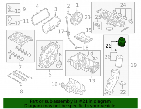 Land Rover Range Rover Velar 18-23 2.0T Oil Filter Housing Cover