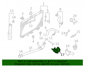 Thermostat housing Mitsubishi Galant 04-12