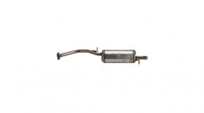 Muffler rear part with barrel Toyota Prius 30 10-15 rusty, studs cut off