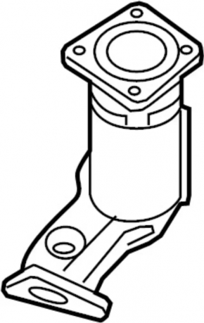 Nissan Pathfinder 13-20 rear catalytic converter ceramic defect