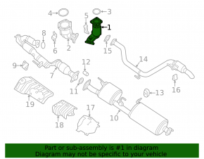 Nissan Pathfinder 13-20 rear catalytic converter ceramic defect