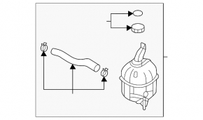Kia Sorento 21-25 HEV Coolant Expansion Tank with Cap