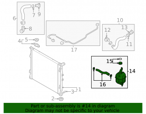 Kia Sorento 21-25 HEV Coolant Expansion Tank with Cap
