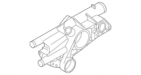 Thermostat housing Hyundai Sonata 11-15 hybrid