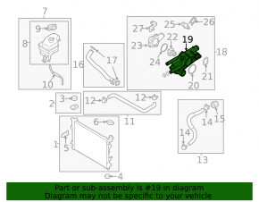Thermostat housing Hyundai Sonata 11-15 hybrid