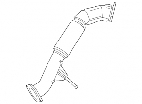 Volvo XC60 22-23 B6 exhaust pipe with catalytic converter