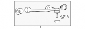 Upper control arm, front right, Lexus GS 13-19