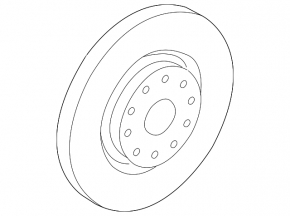Front left brake disc VW Passat b8 16-19 USA 312/25mm