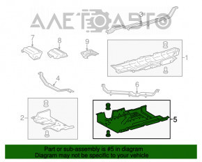 Bottom protection left large Lexus RX350 16-22