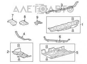 Bottom protection left large Lexus RX350 16-22