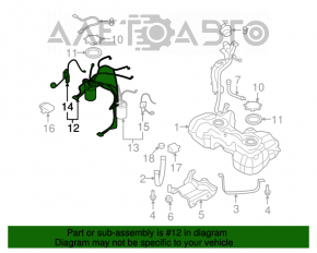Fuel pump left VW Tiguan 09-17