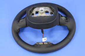 Jeep Cherokee KL 14-21 leather steering wheel, black, heated, worn, scratches